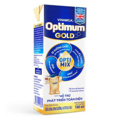 Sữa Bột Pha Sẵn Optimum Gold Hộp 180ml (Thùng 48 Hộp)